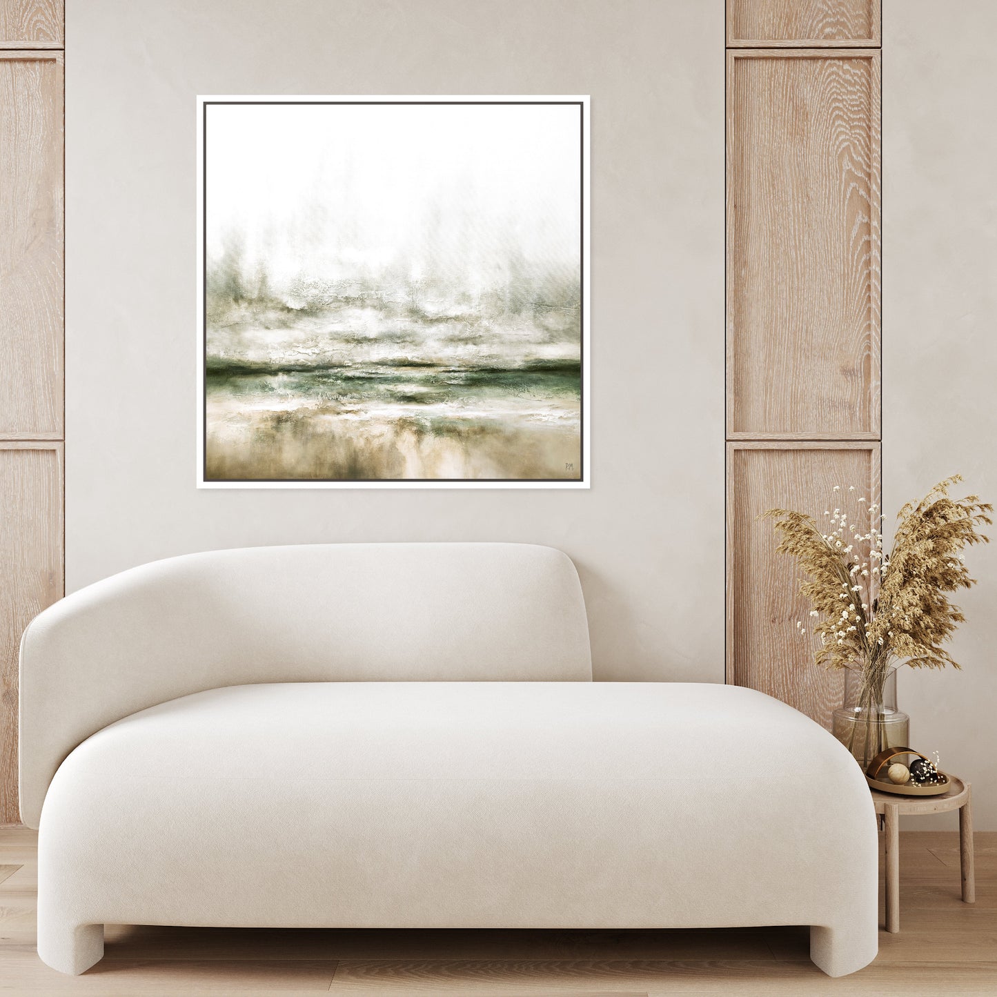 Moods Square Framed Printed Canvas