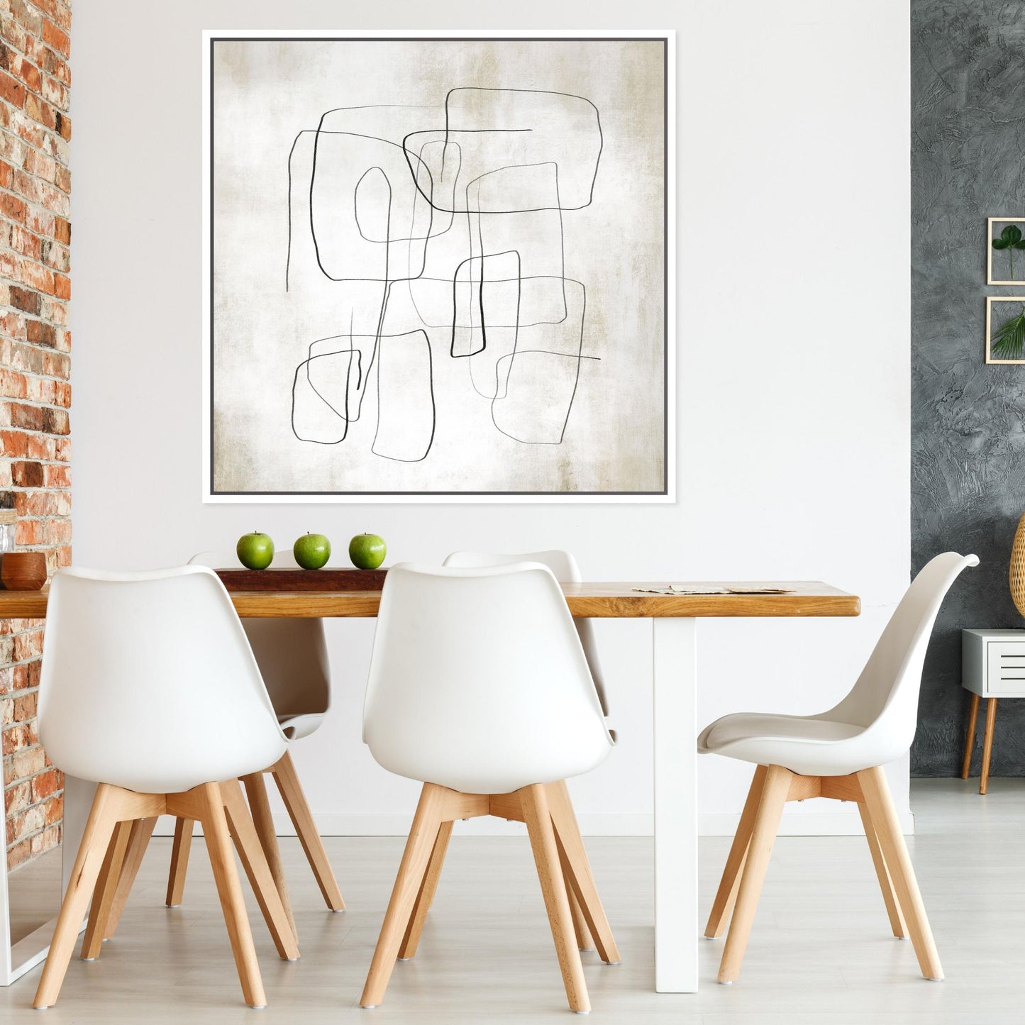 Fina II Square Framed Printed Canvas