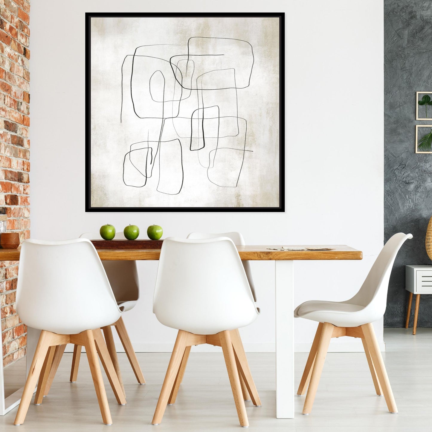 Fina II Square Framed Printed Canvas