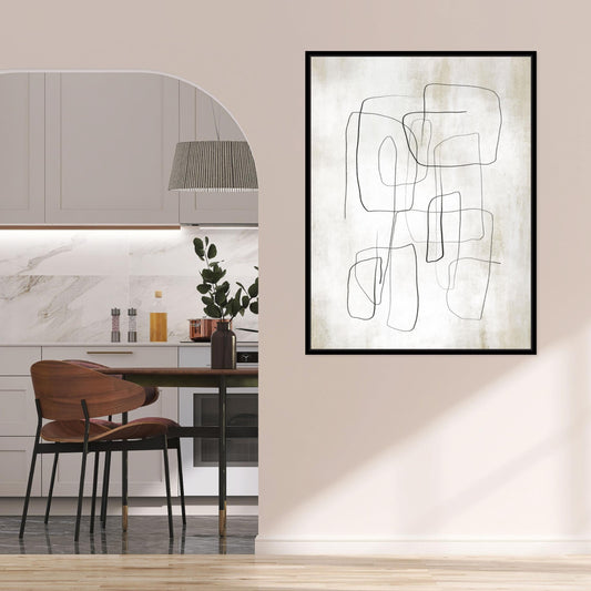 Fina II Portrait Framed Printed Canvas