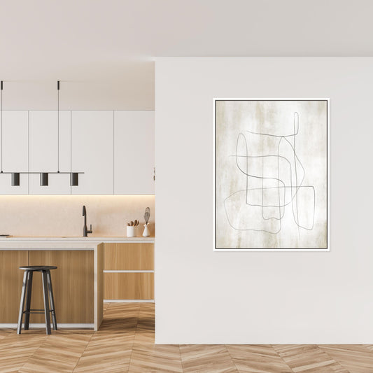 Flow Portrait Framed Printed Canvas