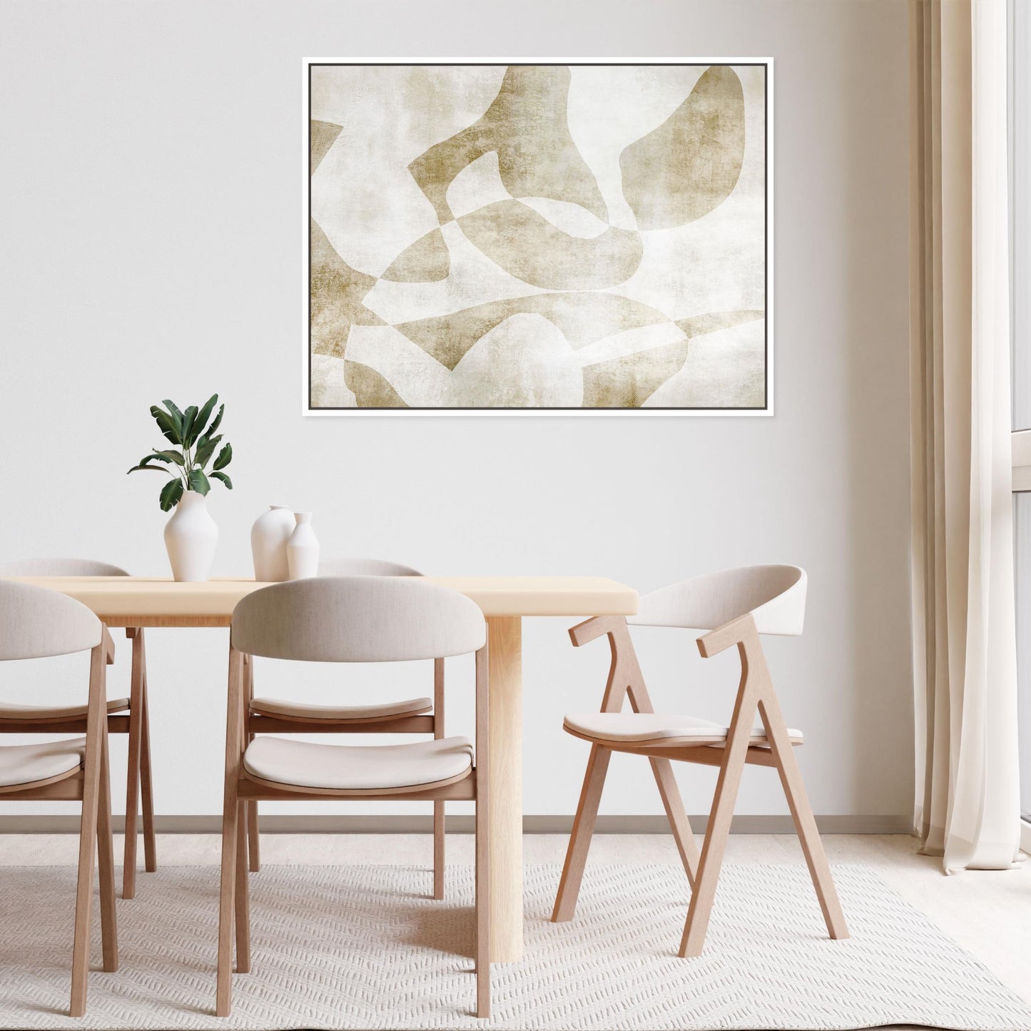 Instrumental Landscape Framed Printed Canvas