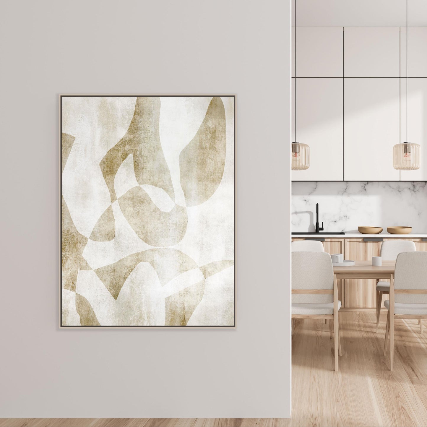 Instrumental Portrait Framed Printed Canvas