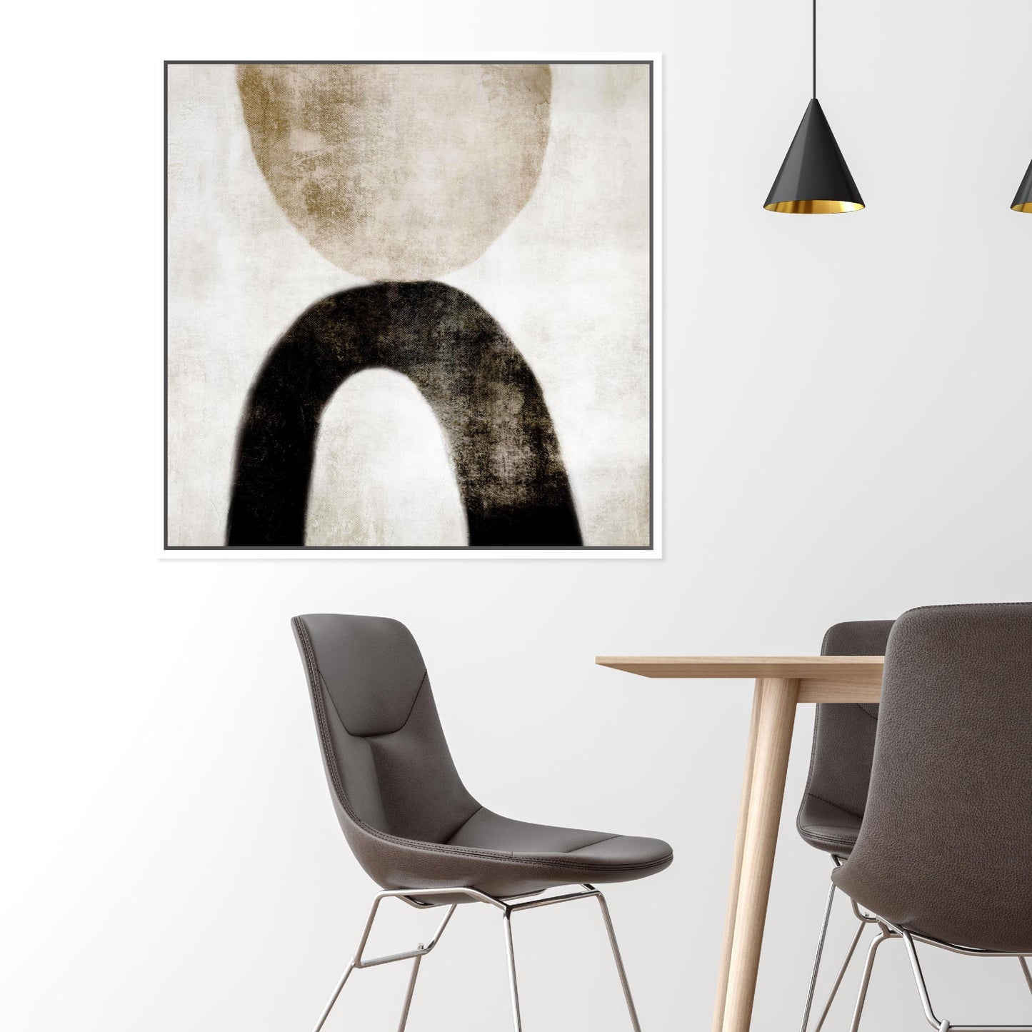 Julo Square Framed Printed Canvas