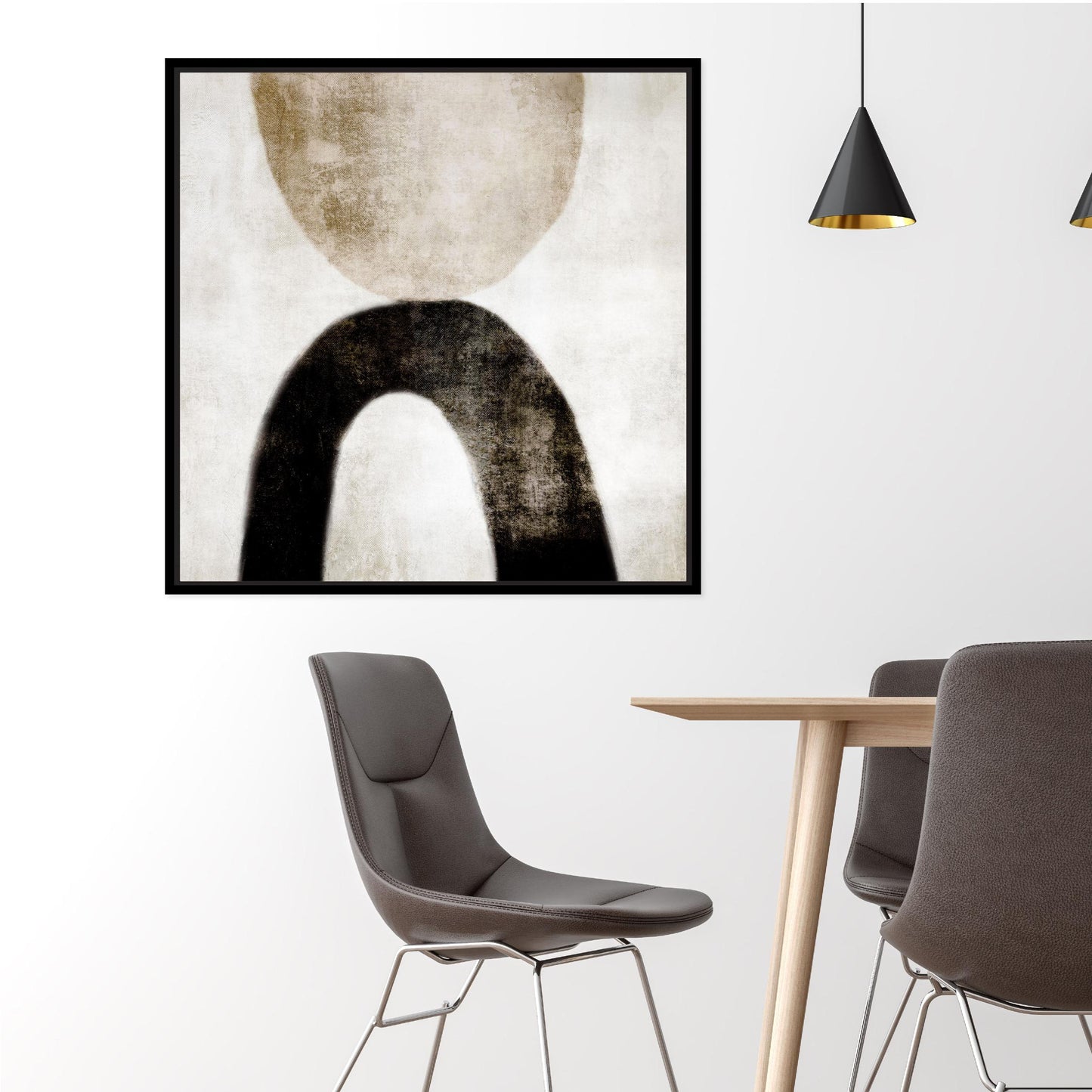 Julo Square Framed Printed Canvas