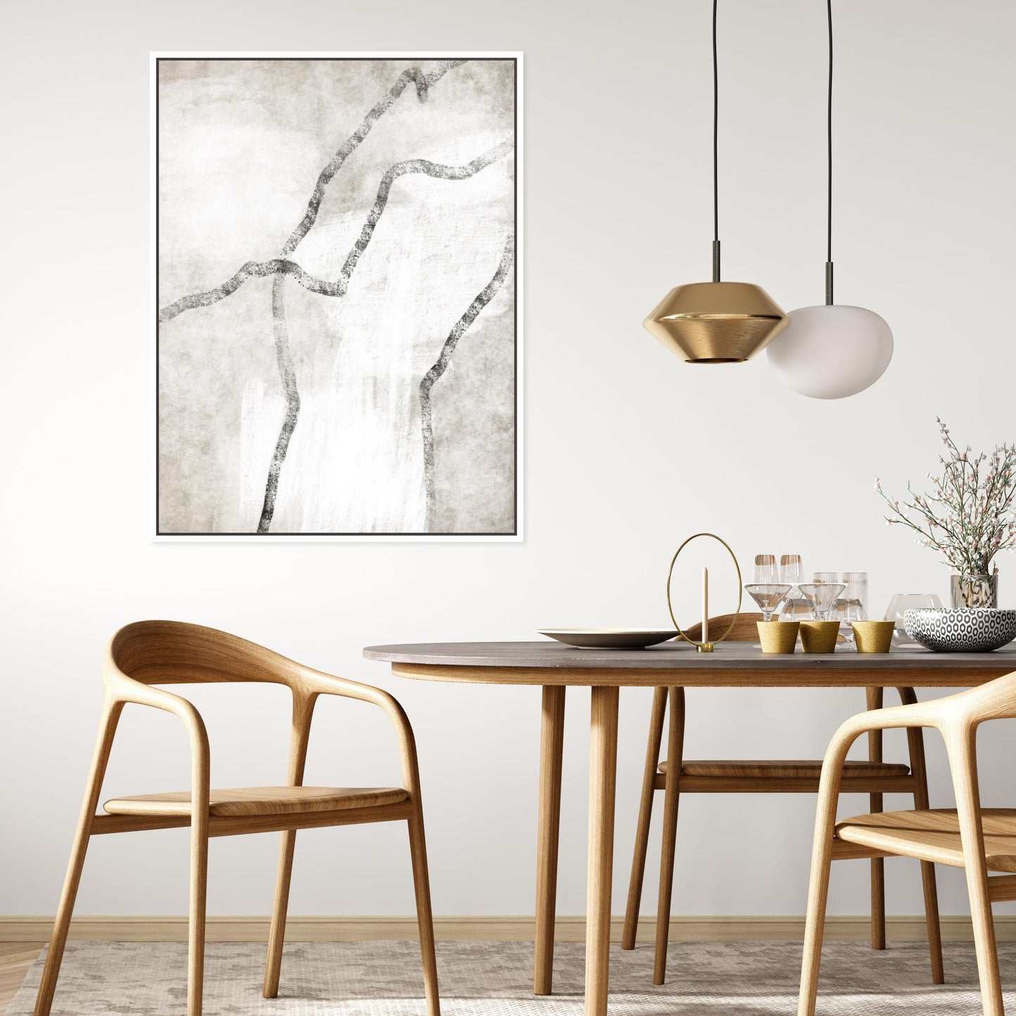 Modo III Portrait Framed Printed Canvas