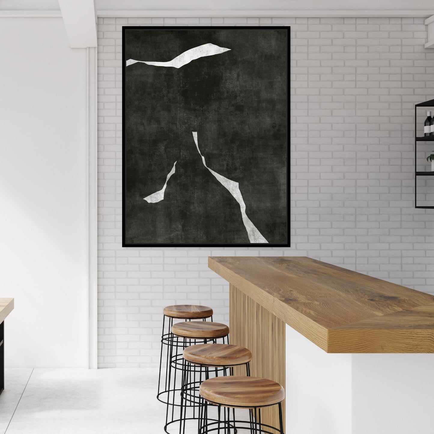 Nero I Portrait Framed Printed Canvas