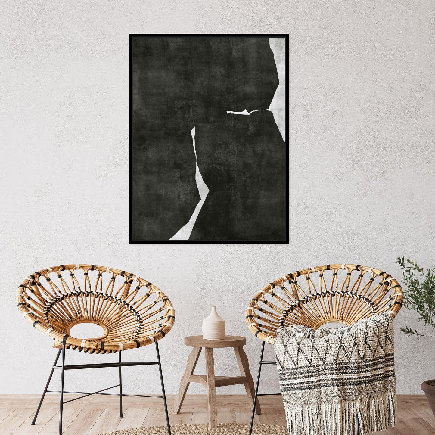 Nero III Portrait Framed Printed Canvas