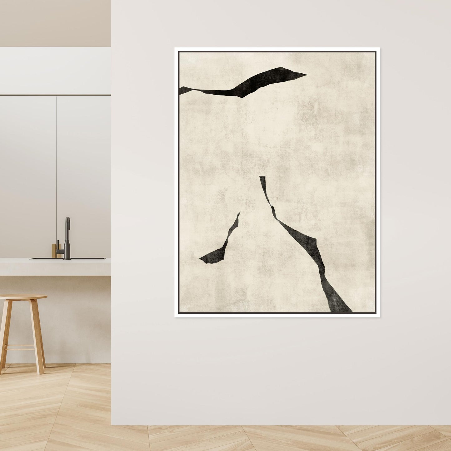 Oslo I Portrait Framed Printed Canvas