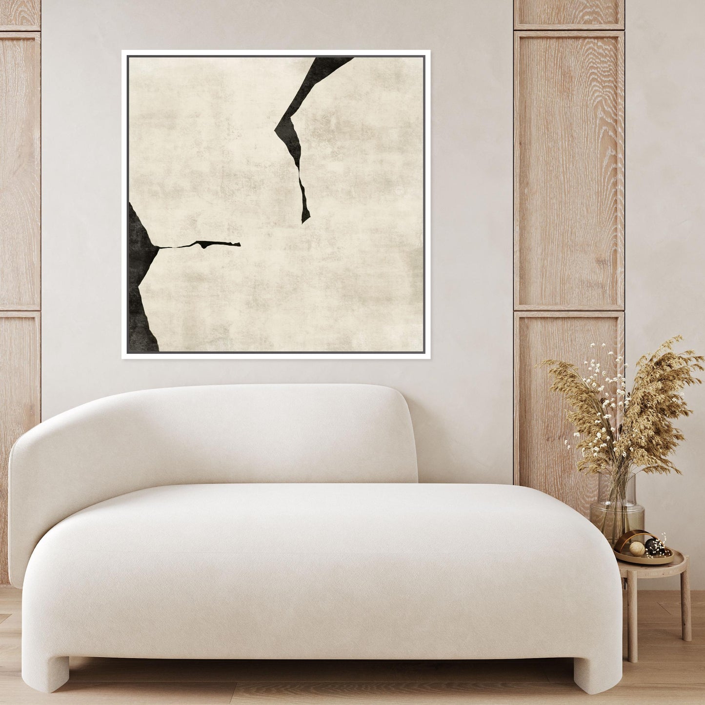 Oslo II Square Framed Printed Canvas