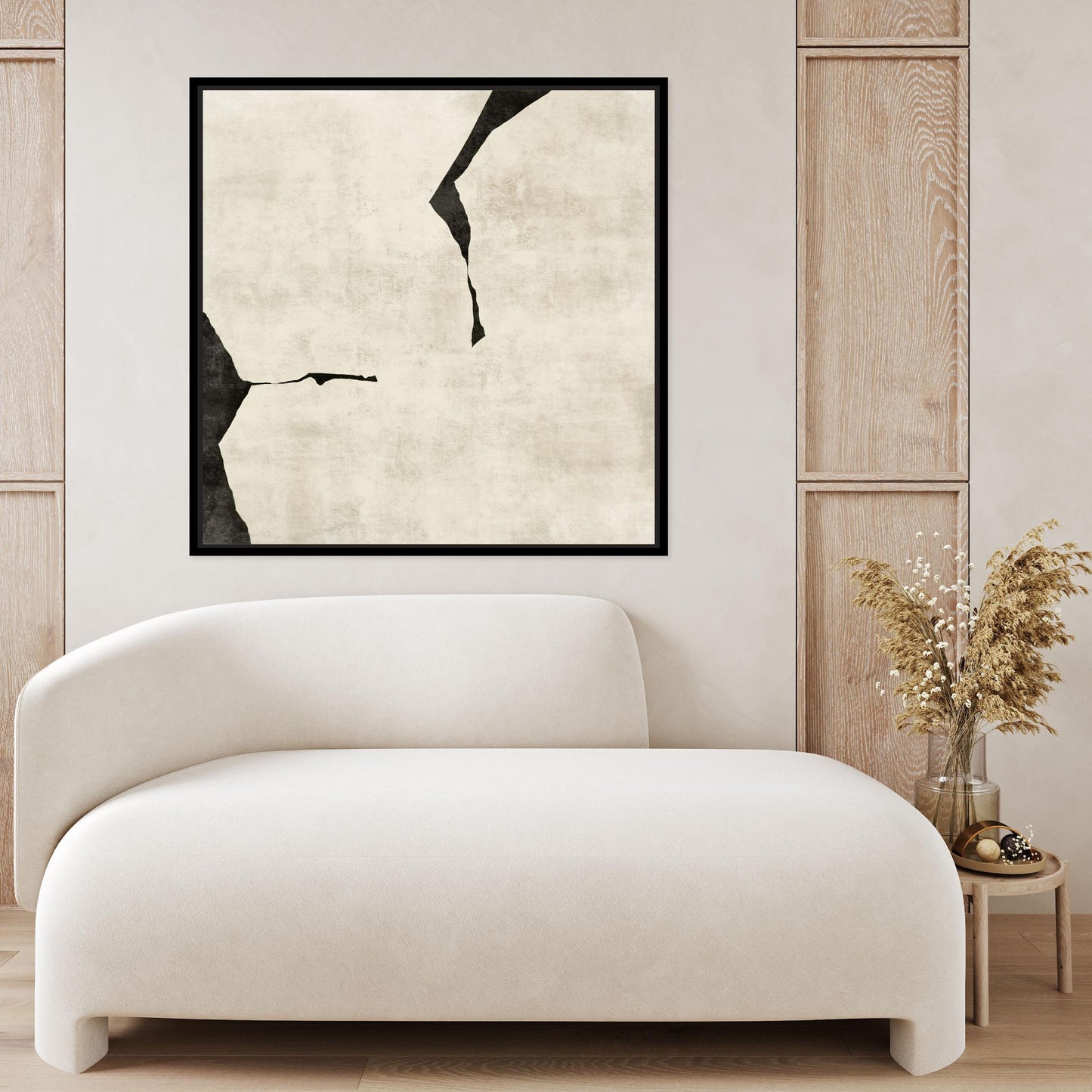 Oslo II Square Framed Printed Canvas