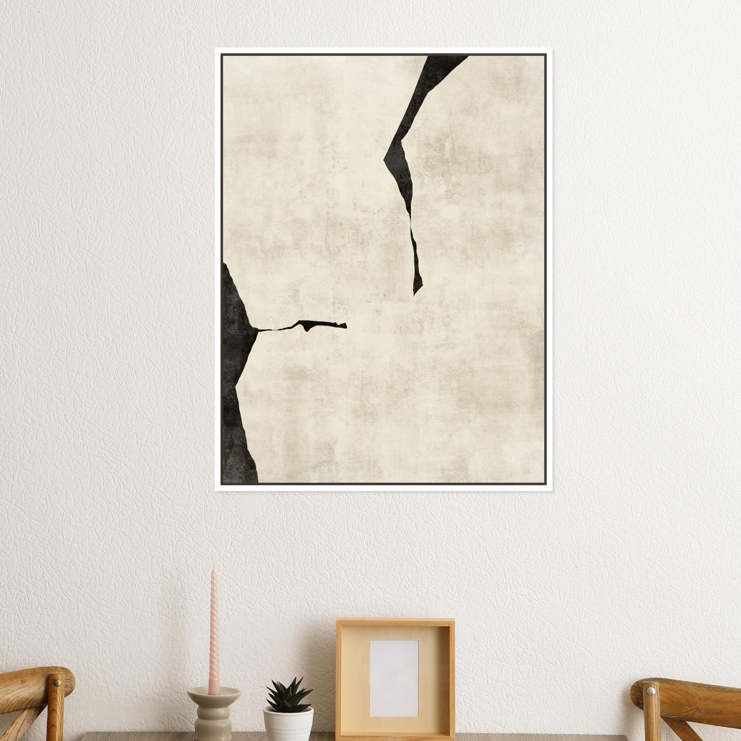 Oslo II Portrait Framed Printed Canvas