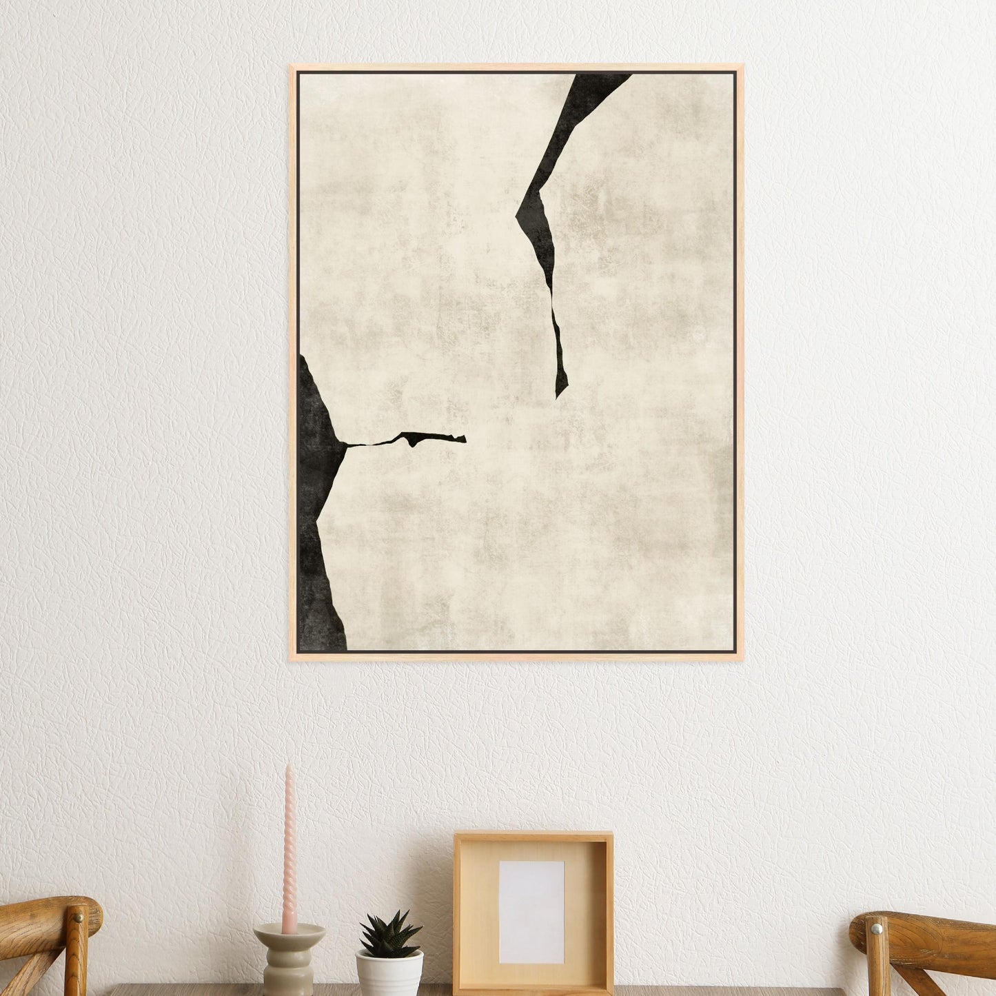 Oslo II Portrait Framed Printed Canvas