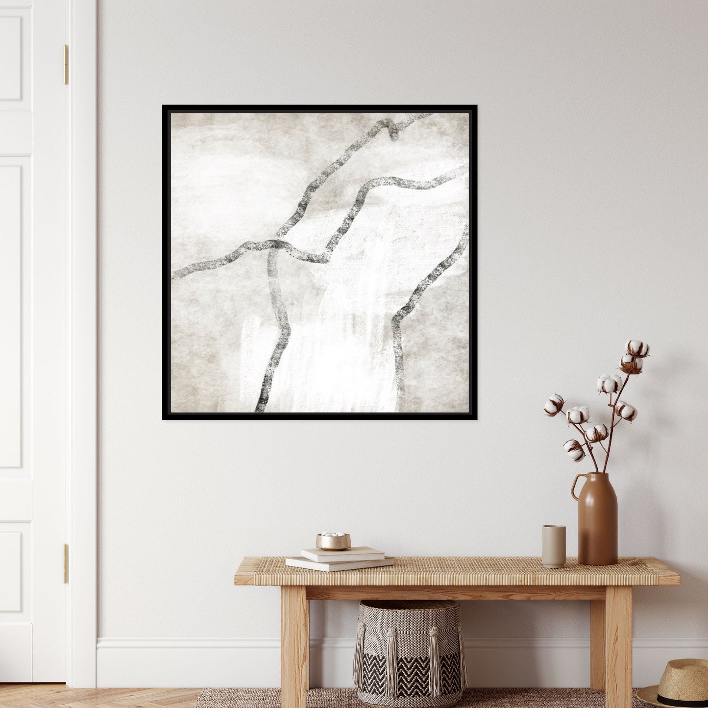 Modo III Square Framed Printed Canvas