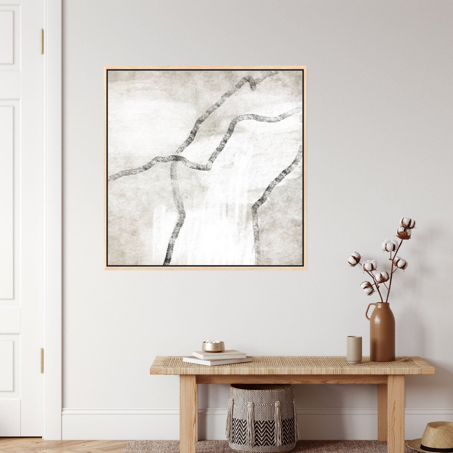 Modo III Square Framed Printed Canvas