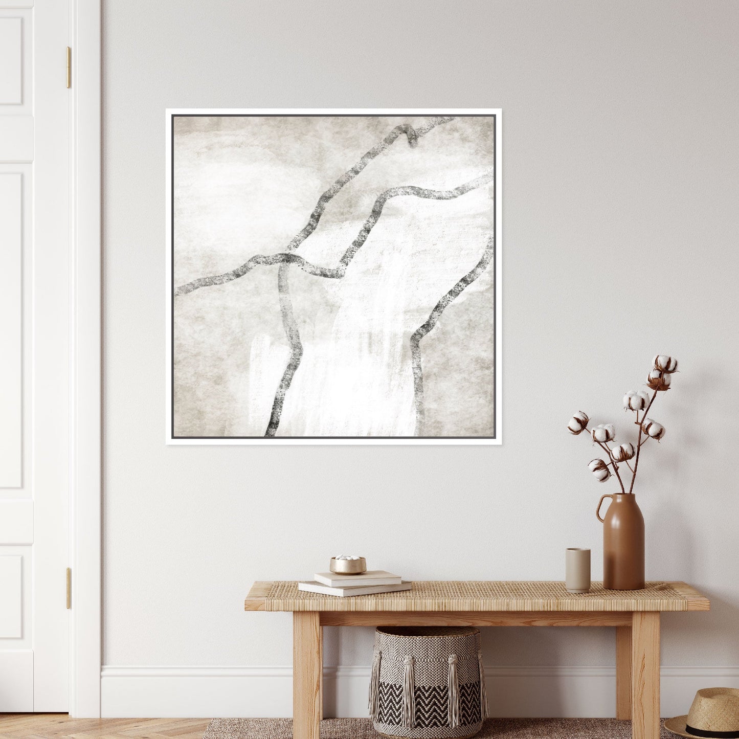 Modo III Square Framed Printed Canvas