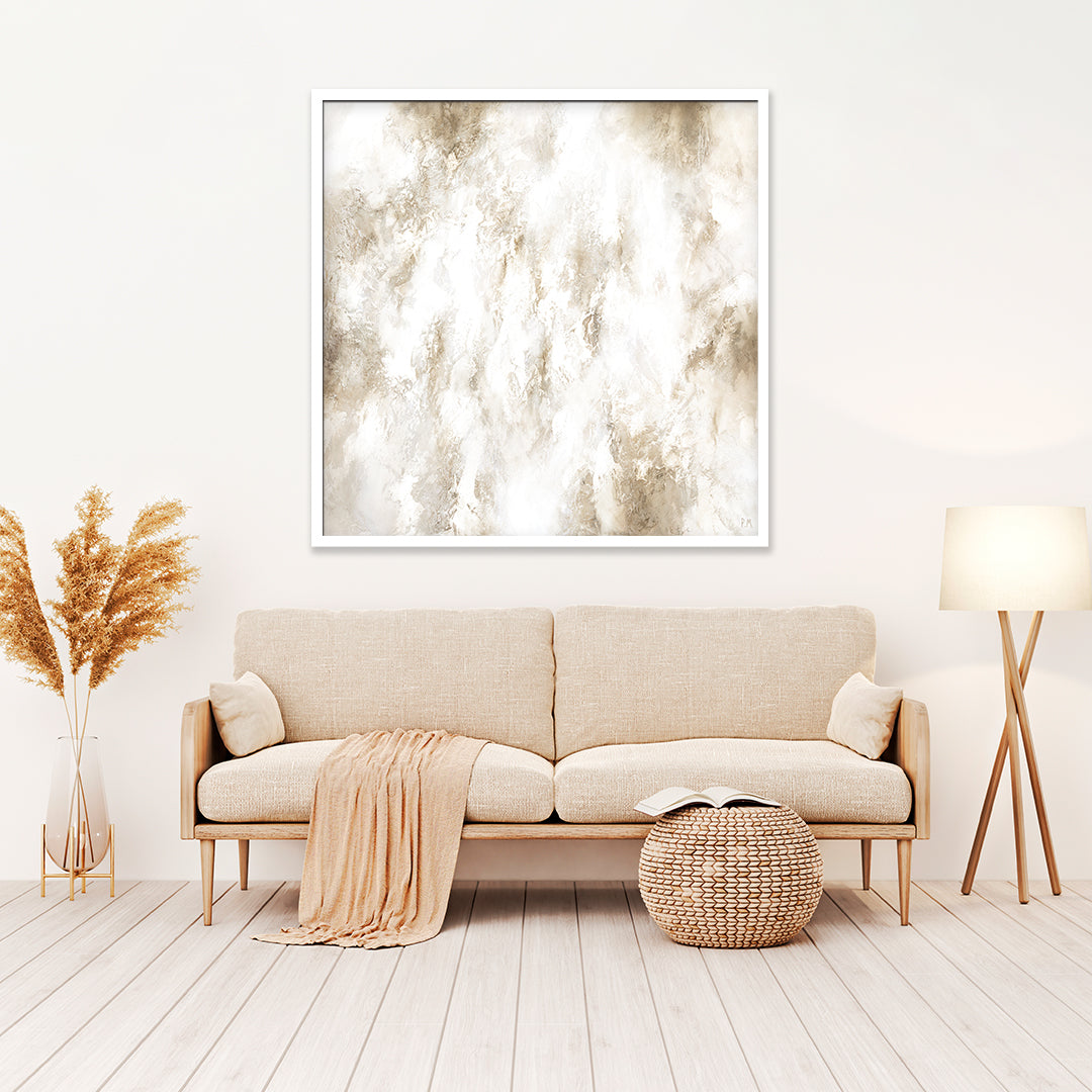 Core Square Framed Printed Canvas