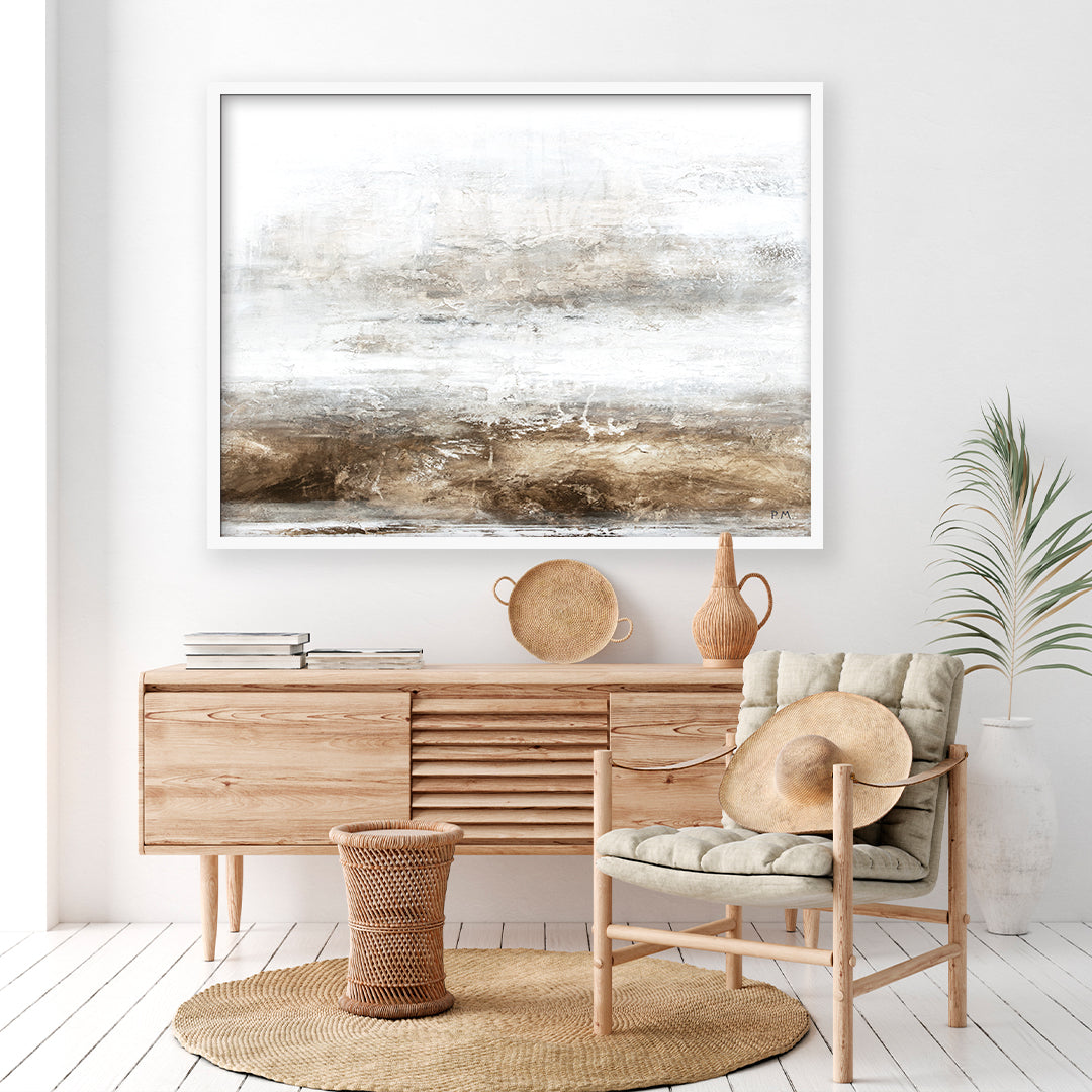 Echoes Landscape Framed Printed Canvas