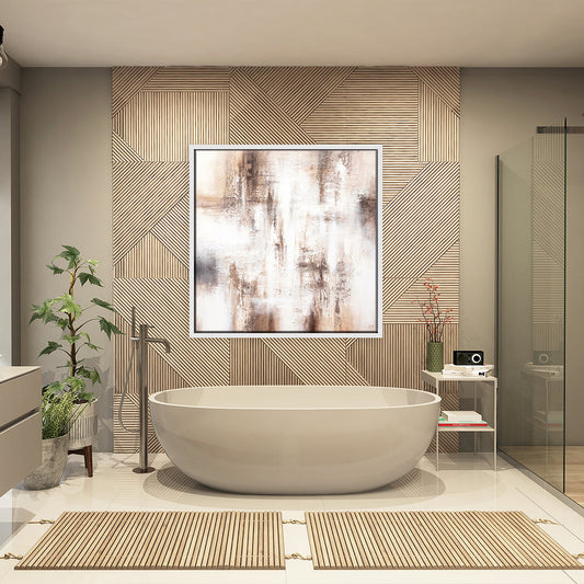 Mila Square Framed Printed Canvas