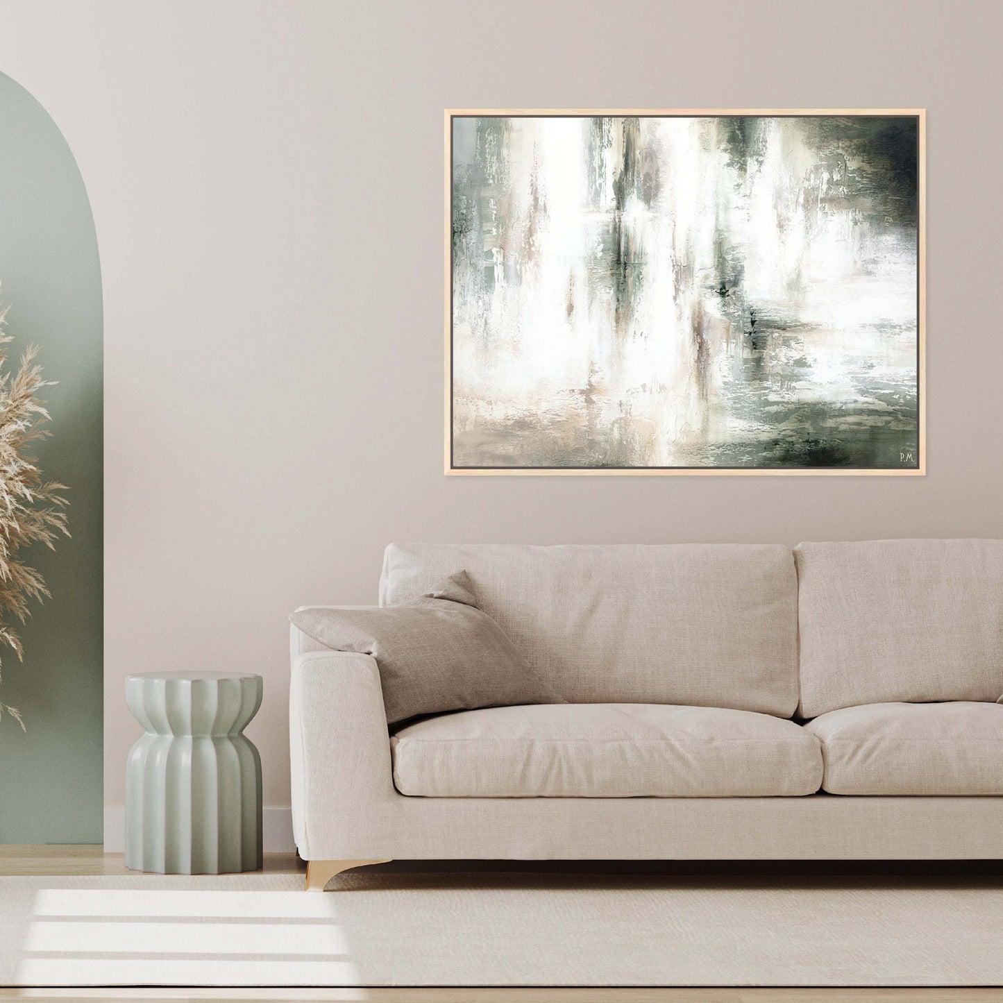 Bijoux Landscape Framed Printed Canvas