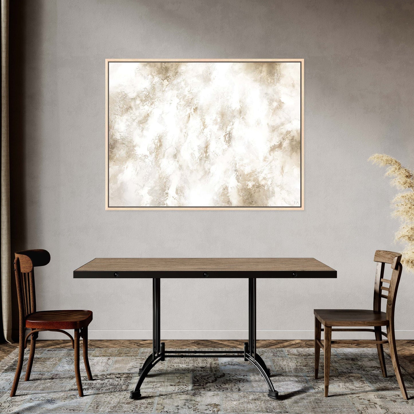 Core Landscape Framed Printed Canvas