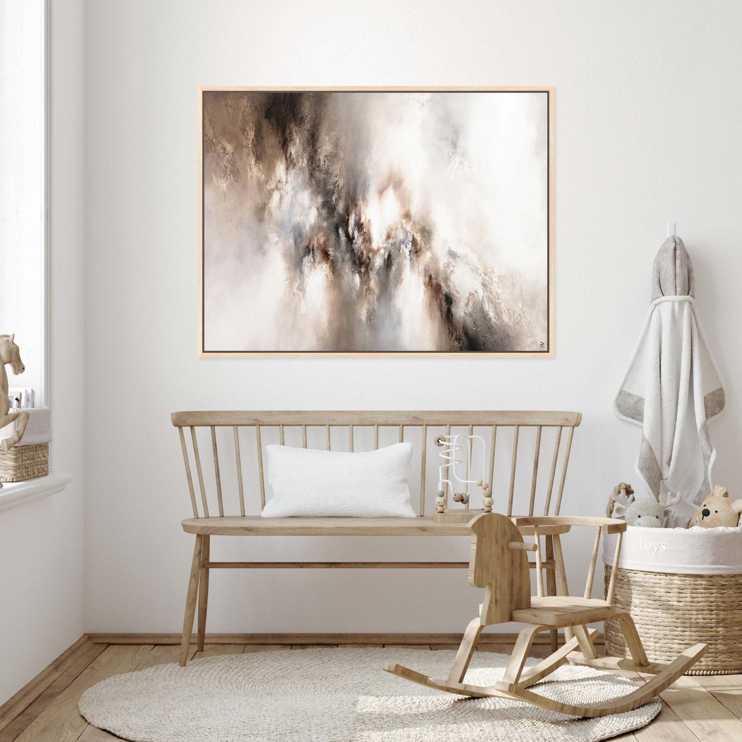 Eternal I Landscape Framed Printed Canvas