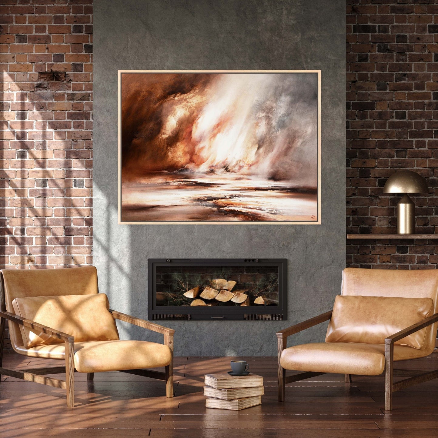 Light Within Landscape Framed Printed Canvas