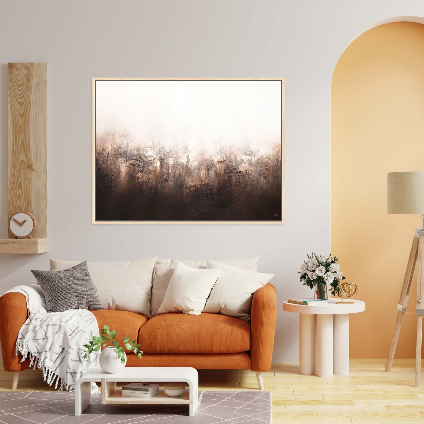 Rustica Landscape Framed Printed Canvas