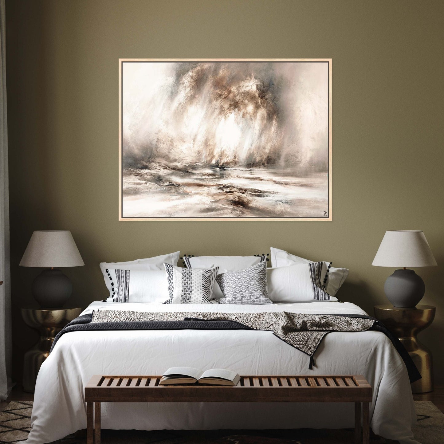 Wilderness Landscape Framed Printed Canvas