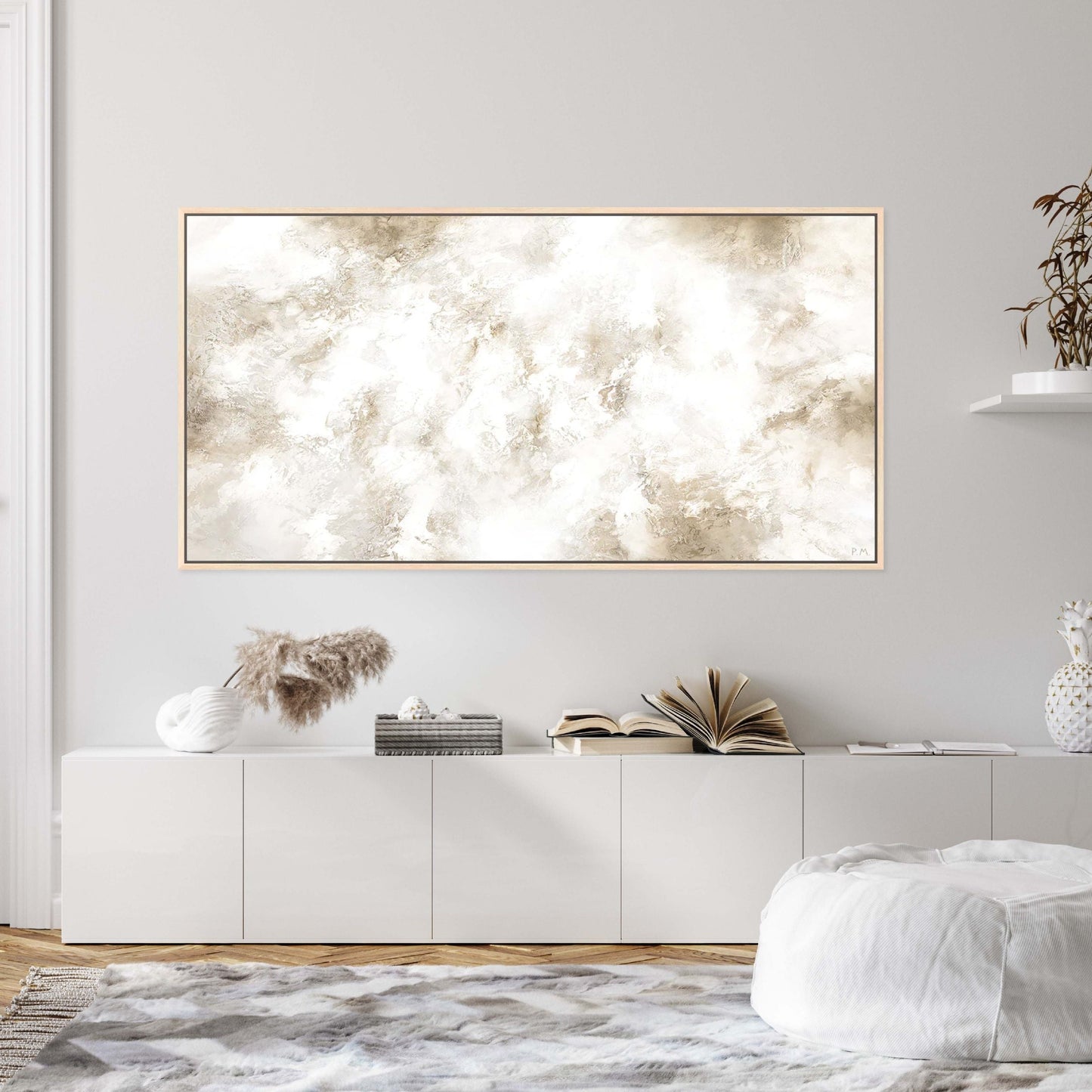 Core Panoramic Framed Printed Canvas