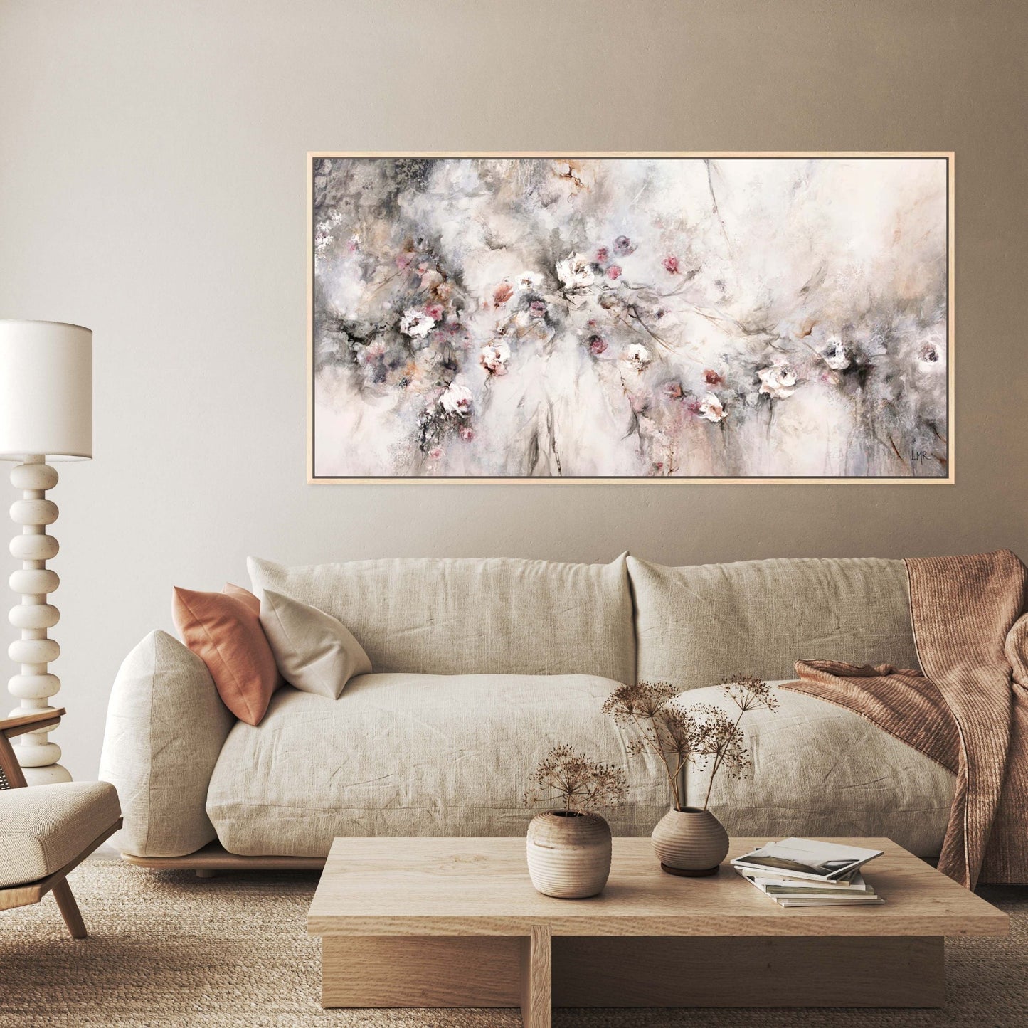 Promises Panoramic Framed Printed Canvas