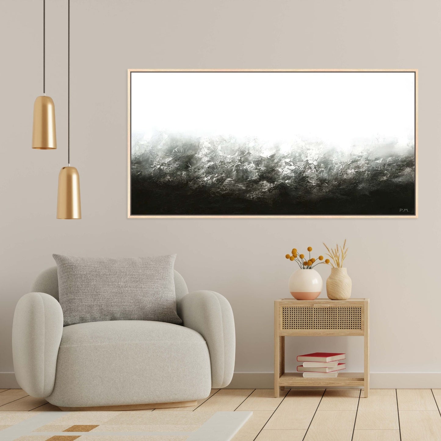 Transition Panoramic Framed Printed Canvas