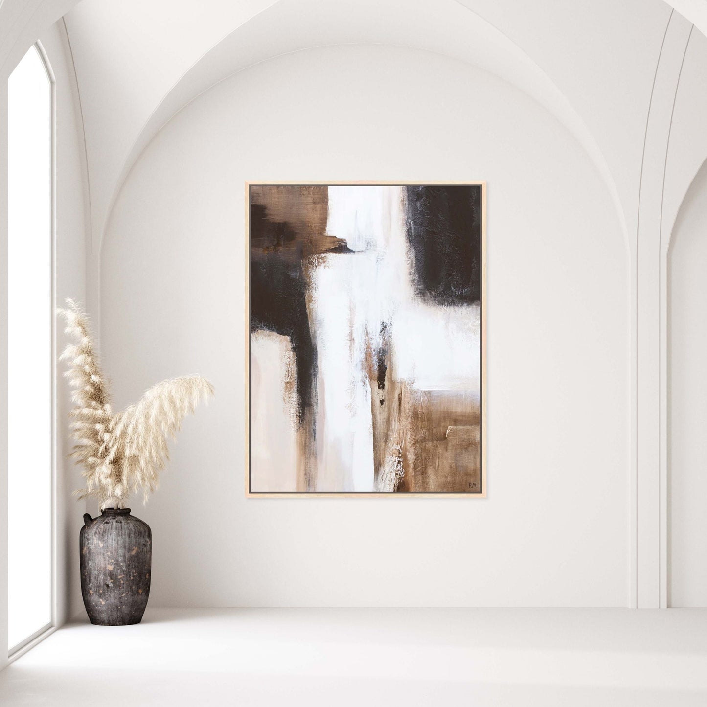 Casa II Portrait Framed Printed Canvas