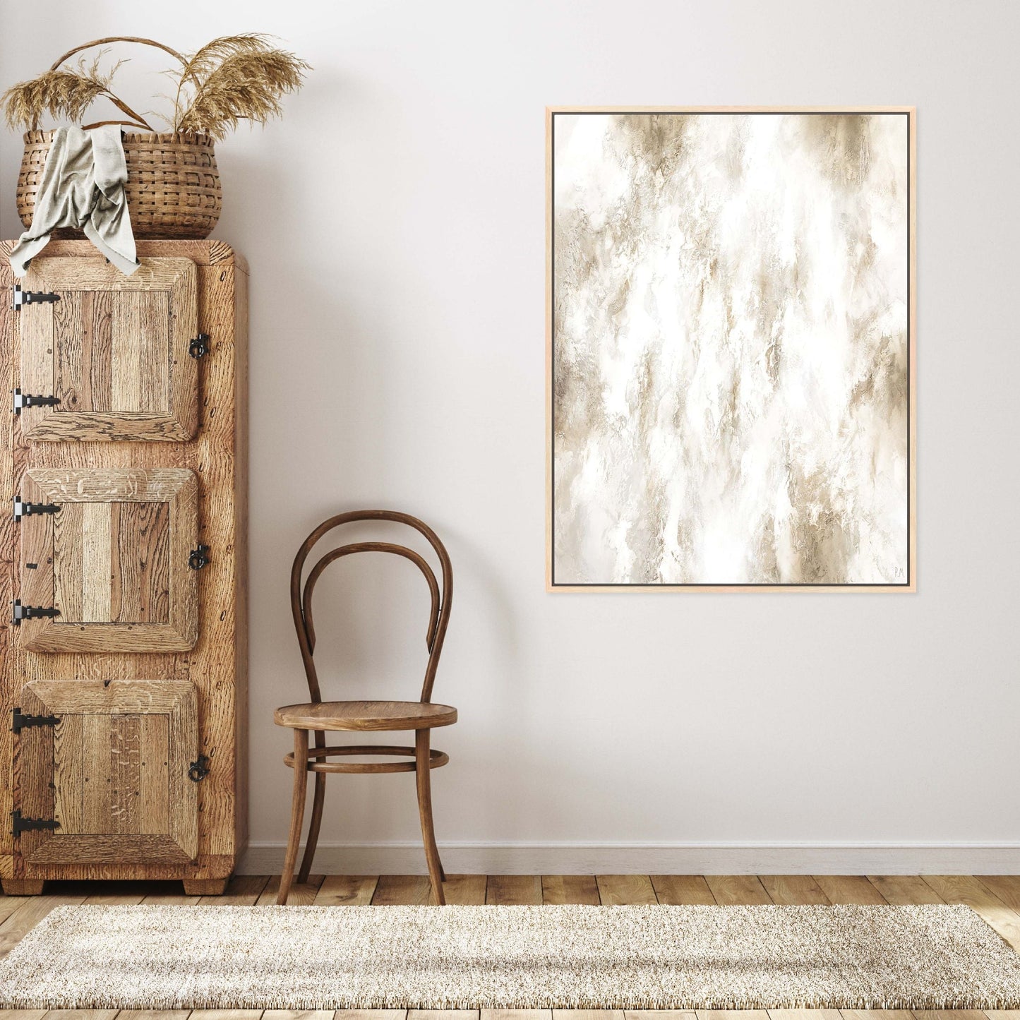 Core Portrait Framed Printed Canvas