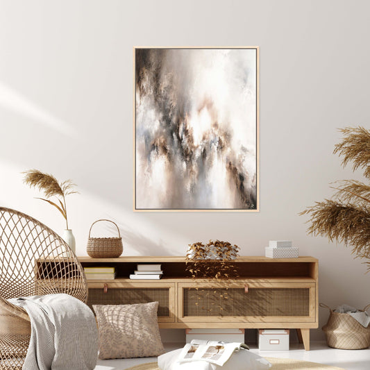 Eternal II Portrait Framed Printed Canvas