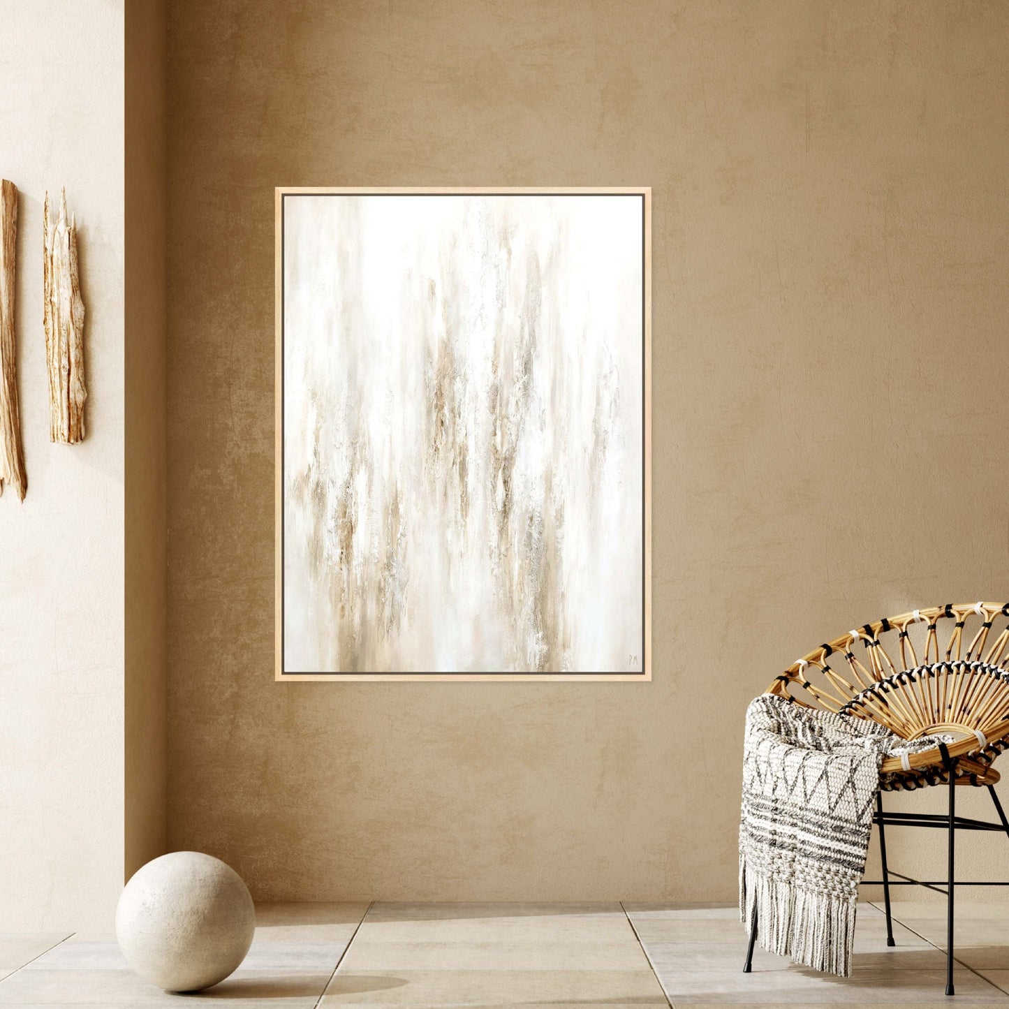 Forma Portrait Framed Printed Canvas