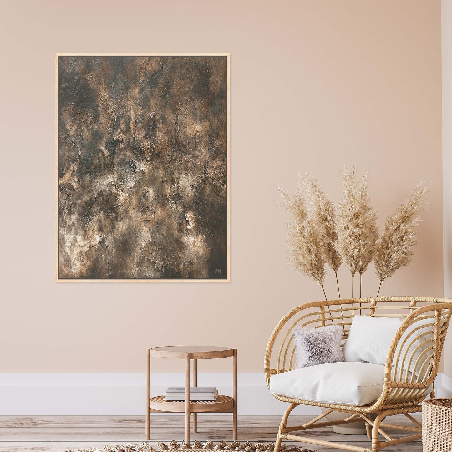 Fossil Portrait Framed Printed Canvas