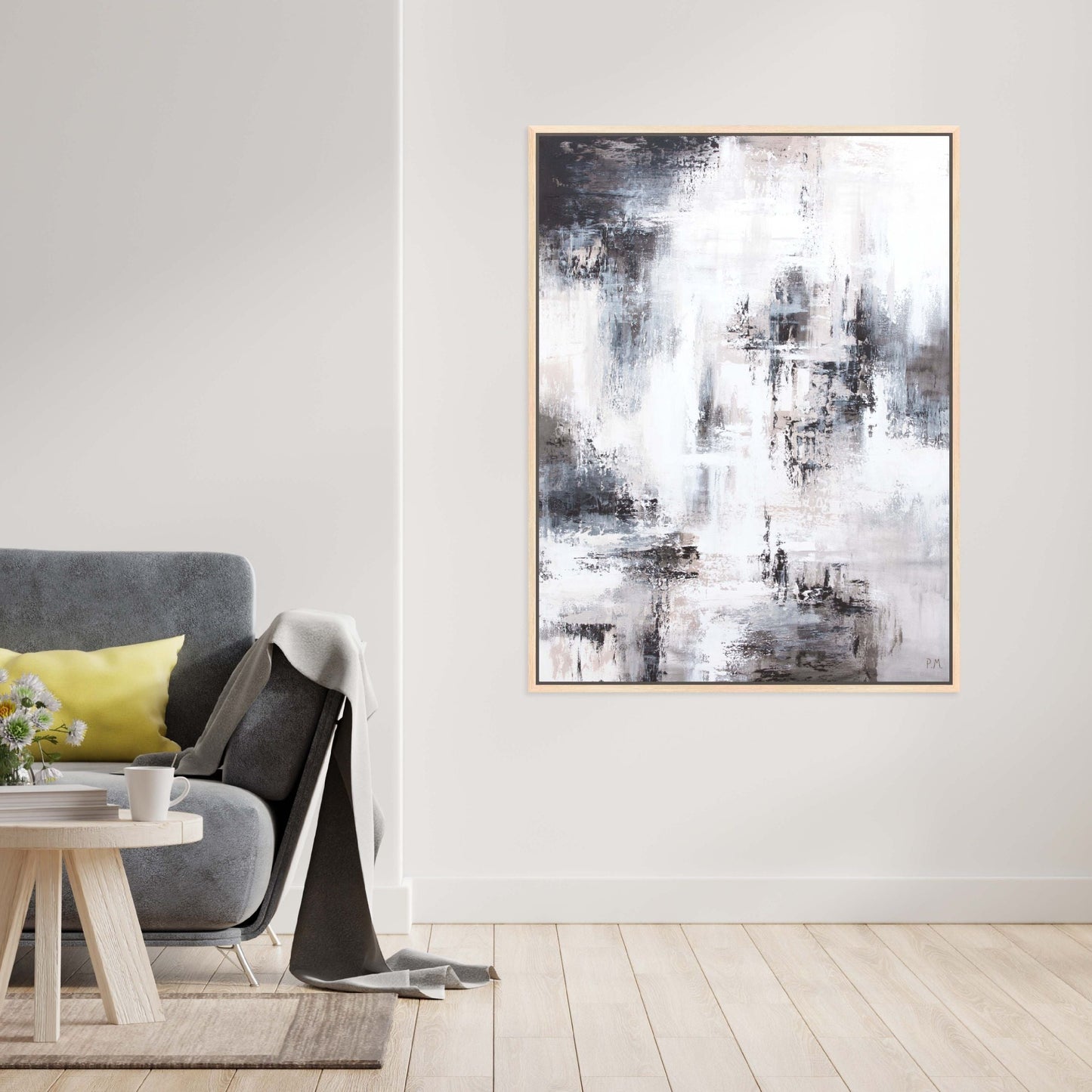 Libra Portrait Framed Printed Canvas