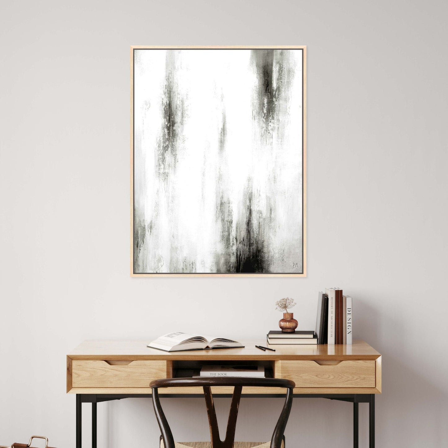 Manhattan II Portrait Framed Printed Canvas