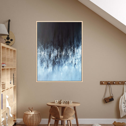 Pisces Portrait Framed Printed Canvas