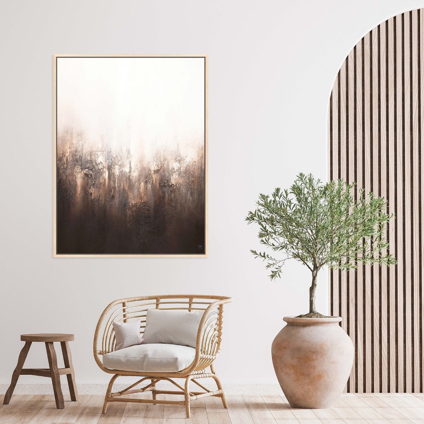 Rustica Portrait Framed Printed Canvas