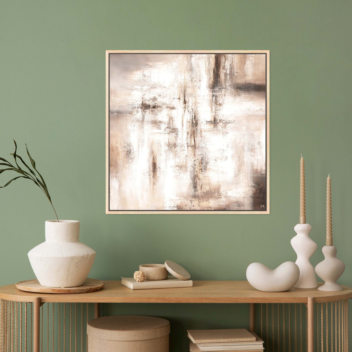 Forte Square Framed Printed Canvas