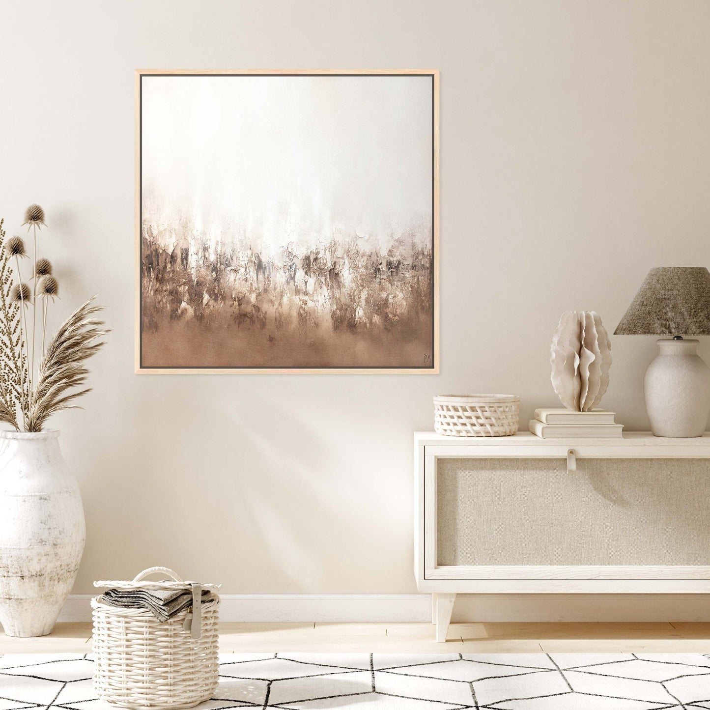 Landa Square Framed Printed Canvas