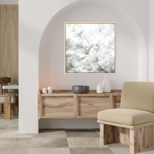 Luna Square Framed Printed Canvas