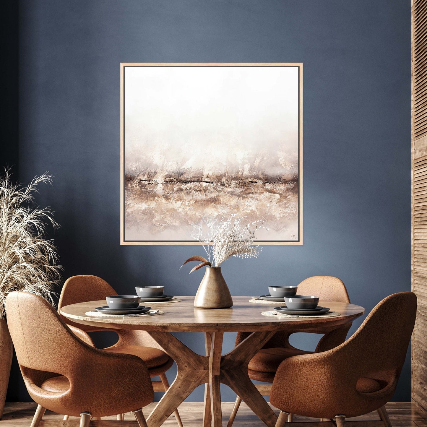 Terres Square Framed Printed Canvas