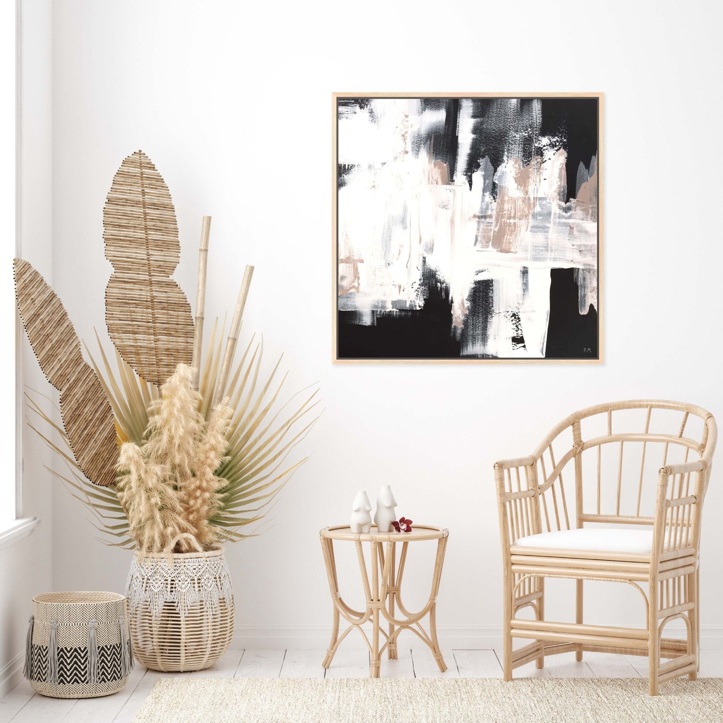 Versa Square Framed Printed Canvas