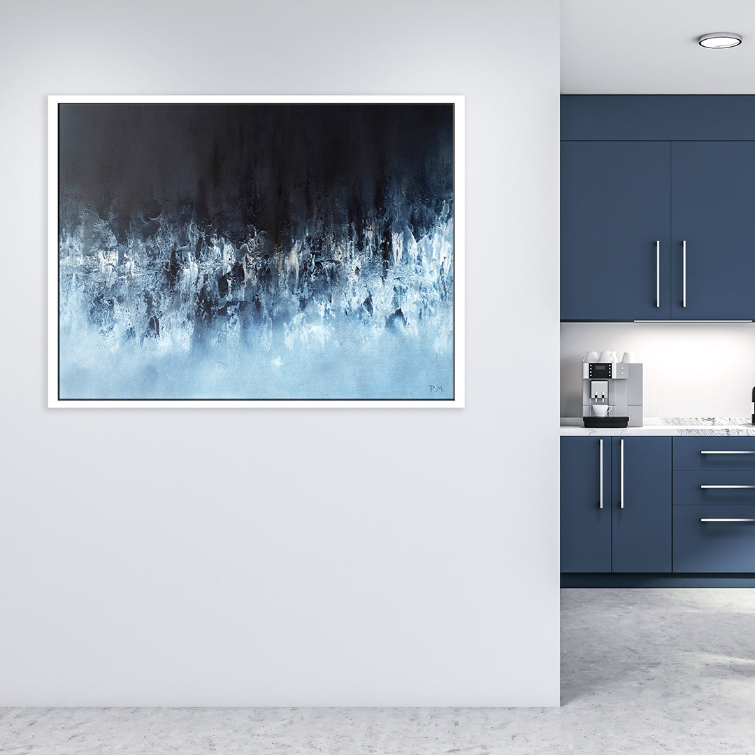 Pisces Landscape Framed Printed Canvas