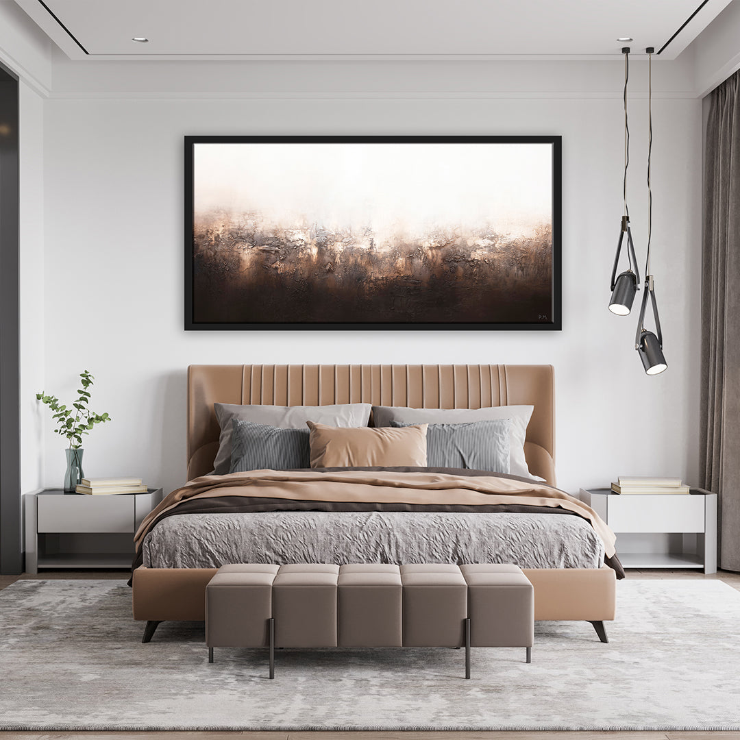 Rustica Panoramic Framed Printed Canvas