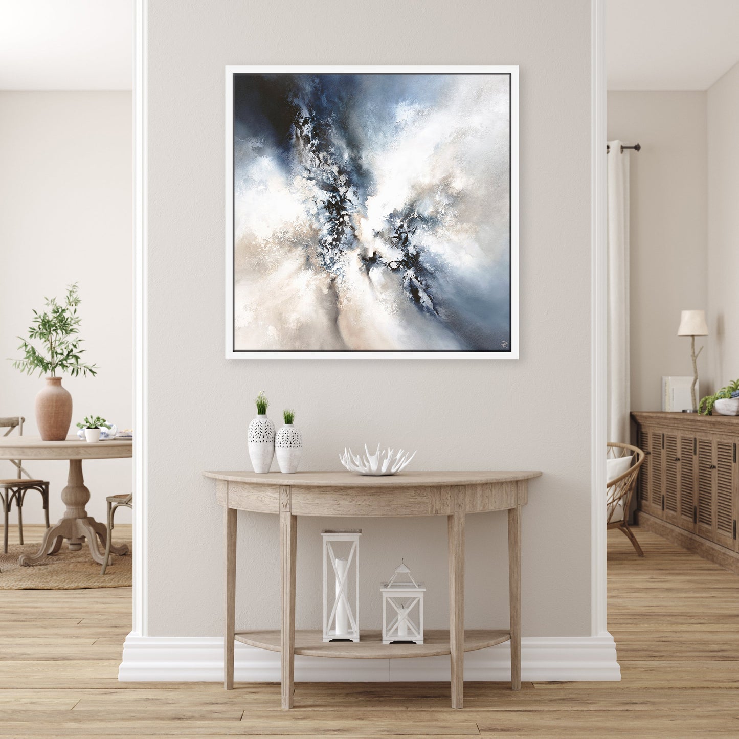 Unbound II Square Framed Printed Canvas
