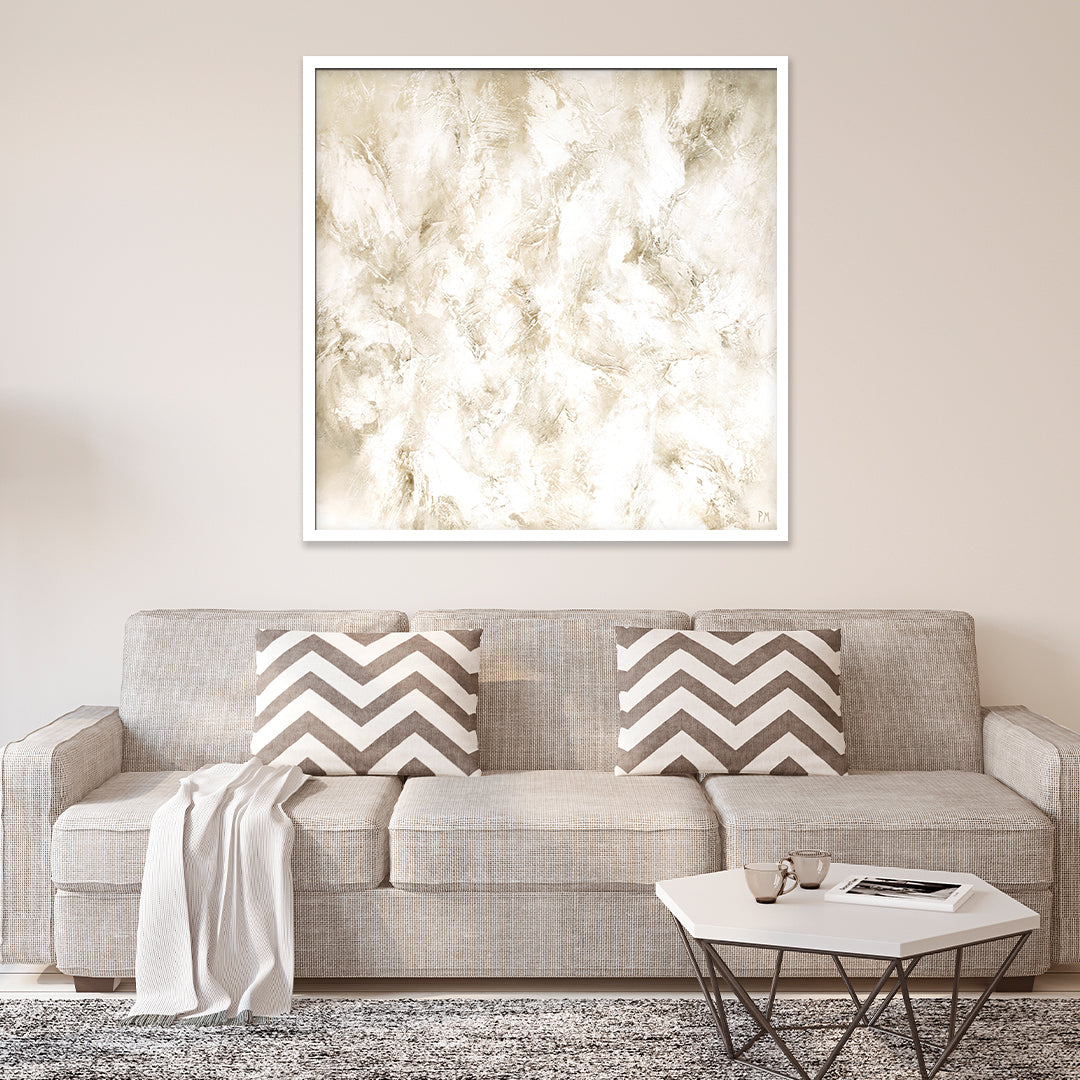 Unearthed II Square Framed Printed Canvas